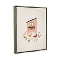 thumbnail image 3 of Pastel Hen House Eggs Chickens Animals & Insects Graphic Art Luster Gray Framed Art Print Wall Art, 3 of 6