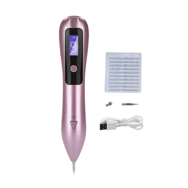 Vogacara Bolígrafo eléctrico con pantalla LCD, máquina de extracción ajustable de 9 niveles, herramienta para la piel Tratamientos faciales Oro rosa Vogacara CE000123-03B