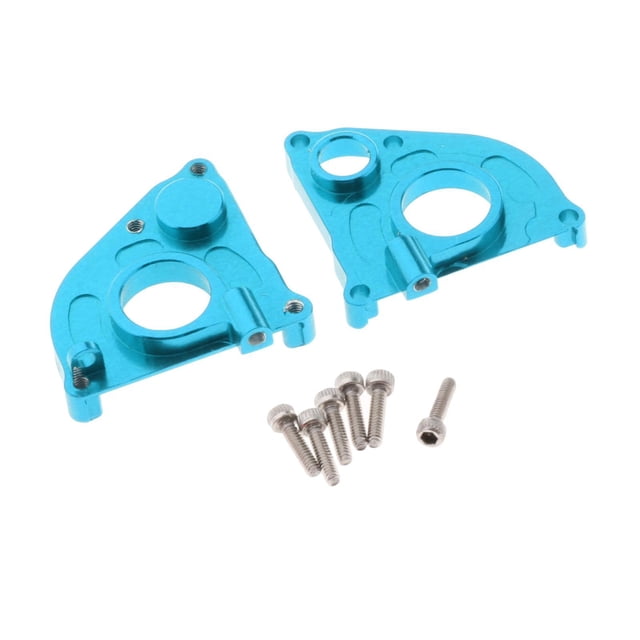 Caja de caja de cambios central de Metal para coches RC de escala Axial Azul perfke caja de la caja de cambios del coche rc