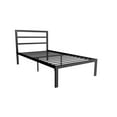 thumbnail image 3 of Signature Sleep Premium Modern Platform Bed with Headboard, Industrial Style, Sturdy Metal Frame with Slats, Twin, Black, 3 of 17