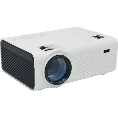 RCA RPJ136 LCD Home Theater Projector Up to 130" Screen Supports 1080p (480p Native), White - (Open Box)