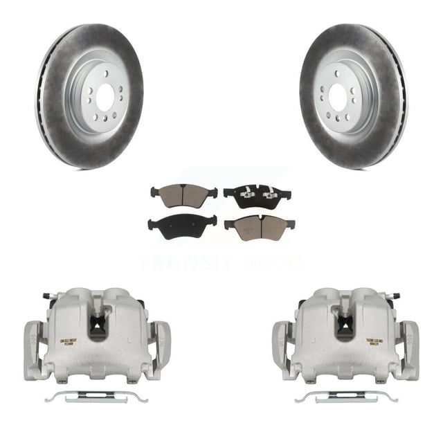 Transit Auto Front Disc Brake Caliper Coated Rotors and Ceramic Pads Kit for Car Mercedes-Benz ML350 R350 KCG-100593C