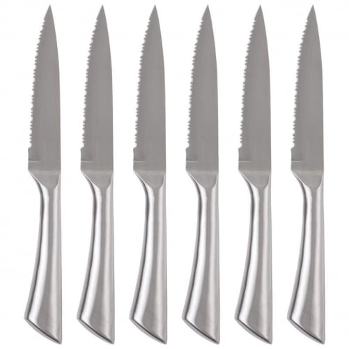 Maxam 6pc Hollow Handle Stainless Steel Steak Knife Set Walmart Com Walmart Com
