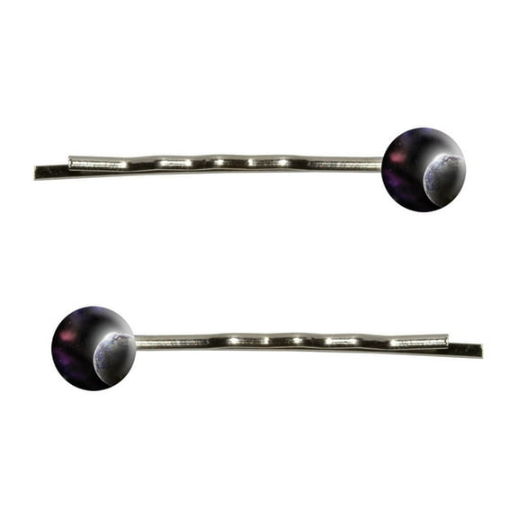 Planet in Space - Nebula Stars Cosmic Bobby Pin Hair Clips