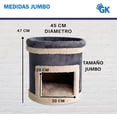 thumbnail image 4 of Casa Cama Para Gatos y Rascador 2 Niveles JUMBO Todo en 1 GOLDEN KING Castillo Jumbo 2 Niveles con Rascador, 4 of 7