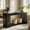 Black, variant on Fnova 70.9" Console Table, 2-Tier Extra Long Farmhouse Entryway Table with Vertical Stripe Legs, Wood Sofa Table for Living Room, Hallway, Entrance