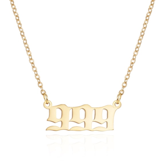 UP to 65% Off SMihono Necklaces for Women Couple Fashion Classic Gold Number Necklace Accessories Clavicle Pendant Necklace