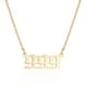 thumbnail image 1 of Collar para mujer, joyería para mujer, joyería para mujer, collar clásico de moda para parejas, collar con número dorado, accesorios, collar con colgante de clavícula, collar para mujer, 1 of 2