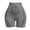 Gray, variant on Womens Seamless Stretch Boxers High Rise Seamless Boylegs Anti Chafe Flat Seam Double Layer Base Layer Underwear Gray S