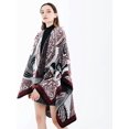thumbnail image 2 of CoCopeaunt Women Patterned Shawl Wrapes Open Front Poncho Sweater Cardigan Blanket Warm Soft Scarf, 2 of 6