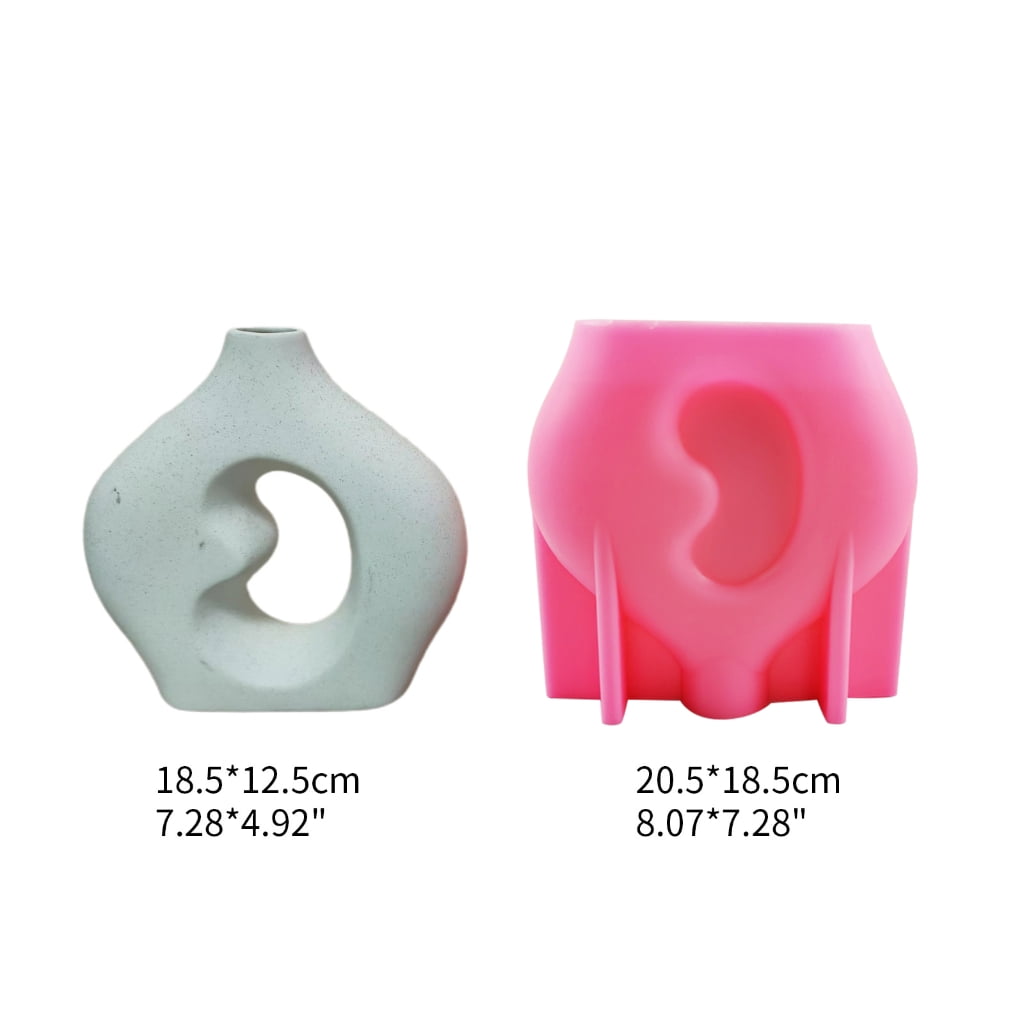 lanema Vase Resin Mold Pen Holder Silicone Mold Flower Pot Epoxy Casting Mold Succulent Organizer Storage Mold Table Decor