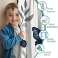 thumbnail image 3 of Blackout Kids Curtains,Butterfly and Leaves Pattern Childrens Insulated Curtains Set Of 2,Bedroom Essentials,Toddler Room Decor 52x84in(132x213cm), 3 of 4