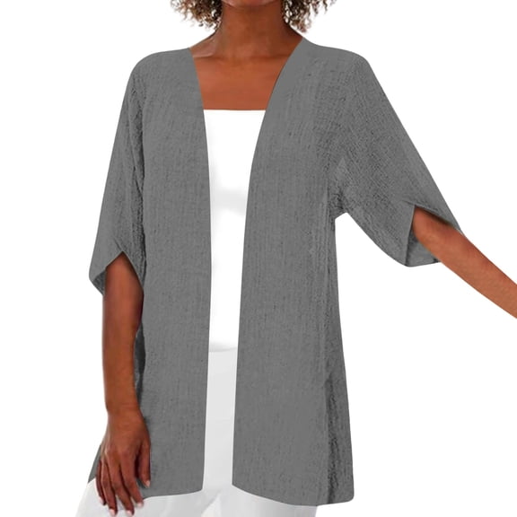 Ediodpoh Cardigan Sweaters for Women Lightweight Soft Comfortable Open Front Sweater Casual Loose Fit Knit Cover up for Spring Summer GY1 XXXXXL