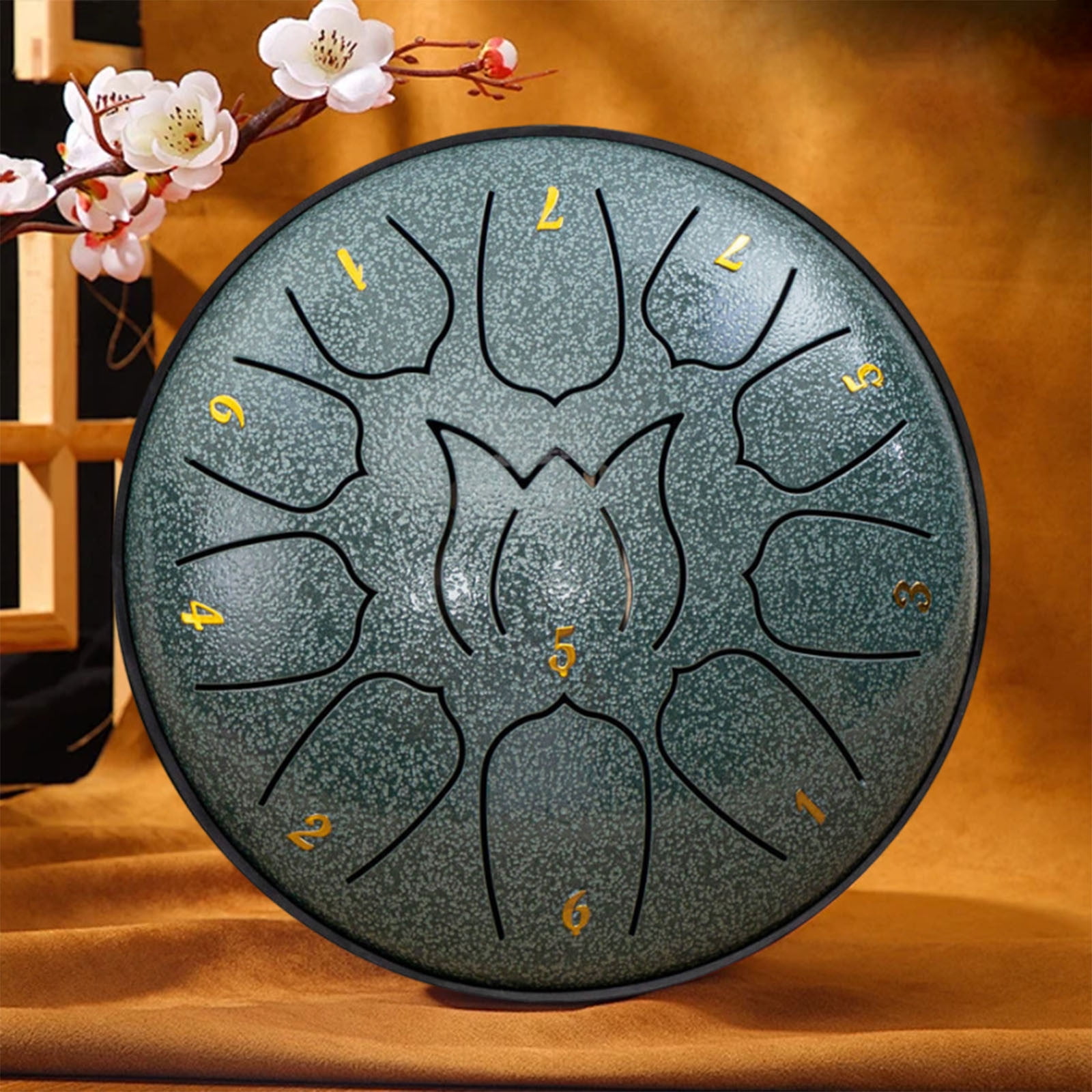 Cagogo under $5 Hand Drum, 6-inch 11 Tone Hand Drum,ChildrenForget Worry Drum, Adult Hand Disc Drum, Musical Instrument for Beginners, Steel Tongue Drum