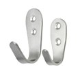 thumbnail image 1 of 4 Uds., ganchos para abrigos, gancho de acero inoxidable, garaje, gancho para llaves de equipaje, baño, cocina, comedor, resistente, (plateado), 1 of 5