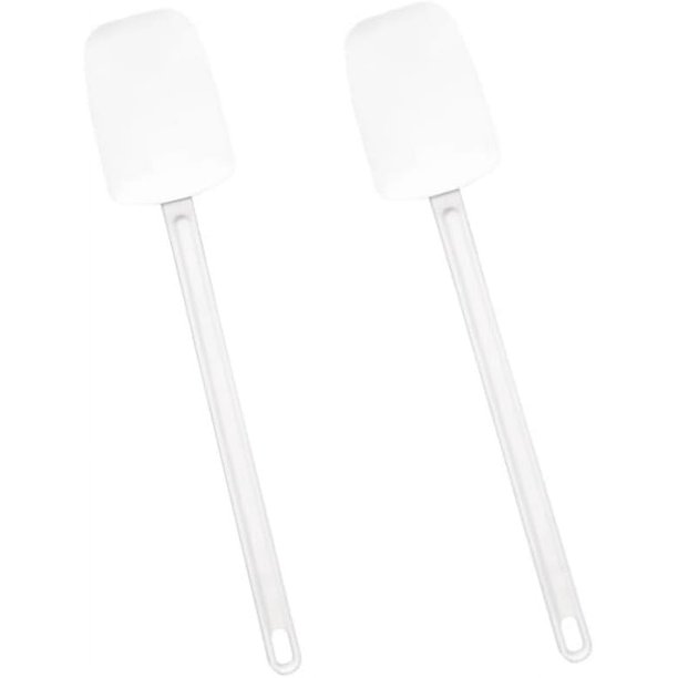 Soro Essentials - Juego de 2 espátulas de goma de 16" con forma de cuchara - Espátula raspadora Utensilios de cocina de grado alimenticio Ideales para hornear, cocinar, raspar, remover y mezclar Apto
