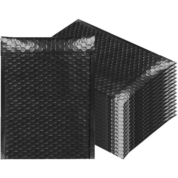 250 Pack Bubble mailers 6x9. Padded envelopes 6 x 9. Glossy Black