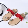 thumbnail image 6 of GERsome Women's Sandal Flat Sandals Toe Ring Slides Slip on Flip Flops, 6 of 6