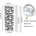 thumbnail image 2 of HQWHBU Skull Skinny Tumbler With Lid and Straw, Halloween Stainless Steel Vacuum Insulated Gothic Travel Cup, 2 of 6