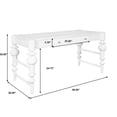 thumbnail image 7 of Farmhouse Wood Writing Desk with Storage Drawer in Gray by Pulaski Furniture, 7 of 7