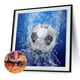 thumbnail image 2 of 5D bricolaje taladro redondo completo diamante pintura fútbol hecho a mano hogar arte decoración FLhrweasw  Nuevo, 2 of 9