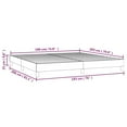 thumbnail image 2 of vidaXL Bed Frame Platform Bed Mattress Foundation Bedroom Furniture Velvet, 2 of 8