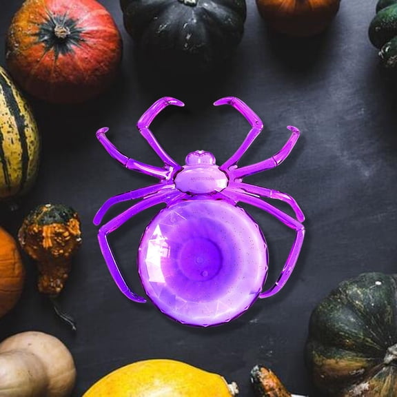 Halloween Spider Shape Serving Tray Reusable Dessert Plate For Fruit Snacks And Candy For Parties Halloween Decorations And Unique Halloween 9.05X9.44"