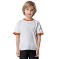 thumbnail image 7 of Kaemgyyd Infant Baby Boys Outfit T-Shirt Unisex Toddler Girls Short Sleeve Crew Neck Tee Casual Basic Color Block Tops 2-13 Years, 7 of 7