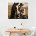 thumbnail image 2 of COMIO All a Cowboy Needs Canvas Wall Art Print, Dog Artwork, 2 of 4