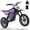 Purple, variant on PESCROA Electric Dirt Bike with 15.5MPH Max Speed, E Dirt Bike with 165LBS Max Weight, Electric Bike, Electric Dirt Bike with 23.6 Miles Max Range, Electric Dirt Bike with 500W Motor