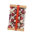 thumbnail image 4 of 74 bolas navideñas con purpurina para decoración, adornos navideños, manualidades, bolas irrompibles para el hogar, exteriores, aniversarios Rojo, 4 of 8
