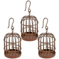 thumbnail image 6 of Baluue 3-Piece Brown Metal Dollhouse Birdcage Set Miniature Indoor Decorative Accessories, 6 of 8