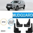 thumbnail image 3 of 4 PCS Car Mudguard Front Rear Wheel Splash Guards for H5 2023 2024 Auto Accessories, 3 of 5