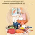 thumbnail image 2 of Langgg 25Pcs Kids Kitchen Toy Set Kitchen Simulation Toys Kitchen Game Accessories Children Shoulder Bag Storage Cookware Toys with Pots Cups Cookers Plate for Boys and Girls, 2 of 8