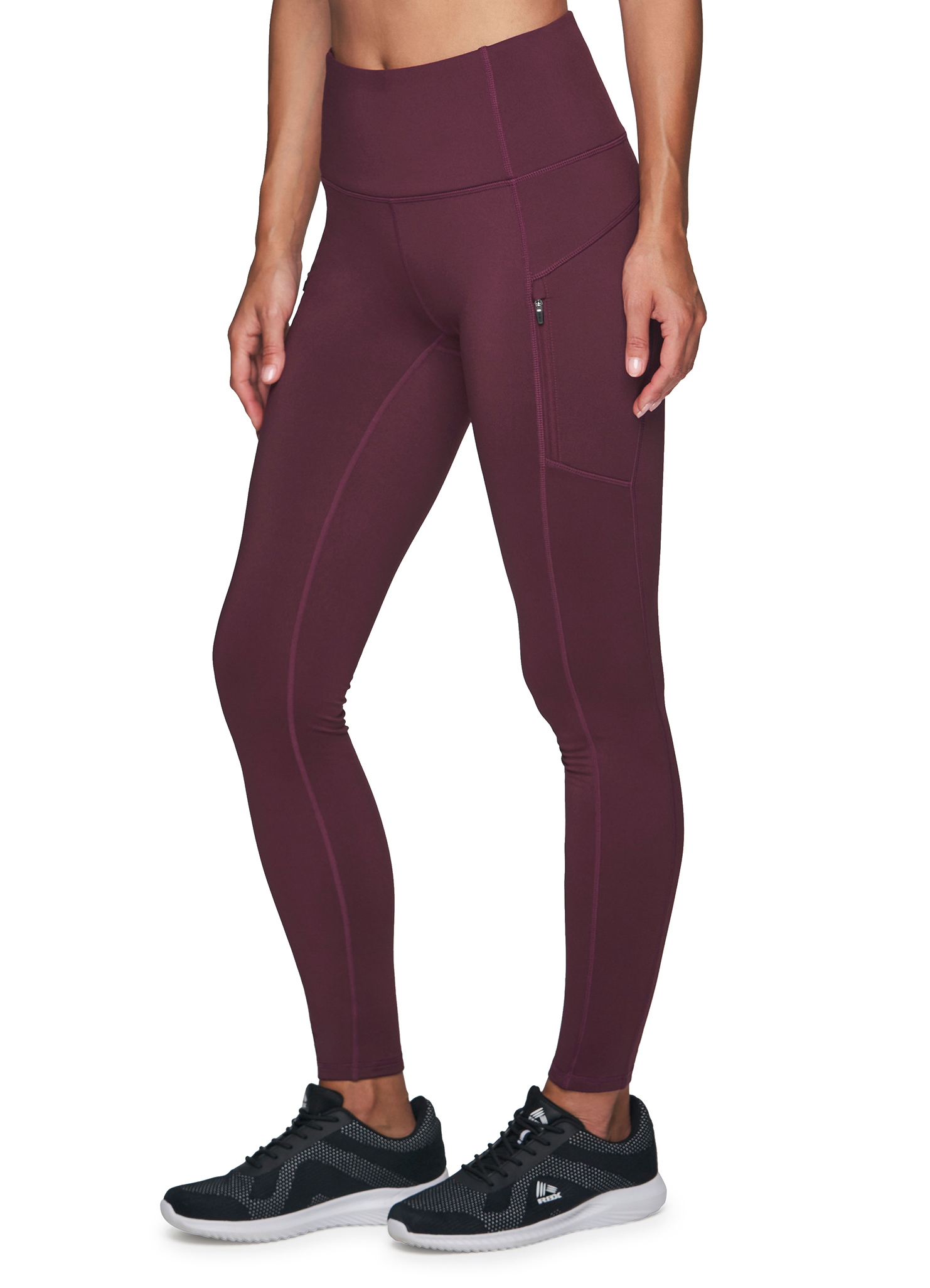 RBX Active Women's Full Length Fleece Lined Legging with Zipper Pockets