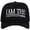 #A002 Black, variant on I Am The Problem Trucker Hat – Funny Mesh Snapback Cap for Men Women, Embroidered Adjustable Vintage Baseball Cap, Premium Canvas
