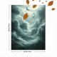 thumbnail image 3 of Qisvanset 12x16 Inch 2D Flat Framed Canvas Art, Bird Soar Stormy Cloud Moody Nature Serene Space Home Wall Decor, 3 of 5