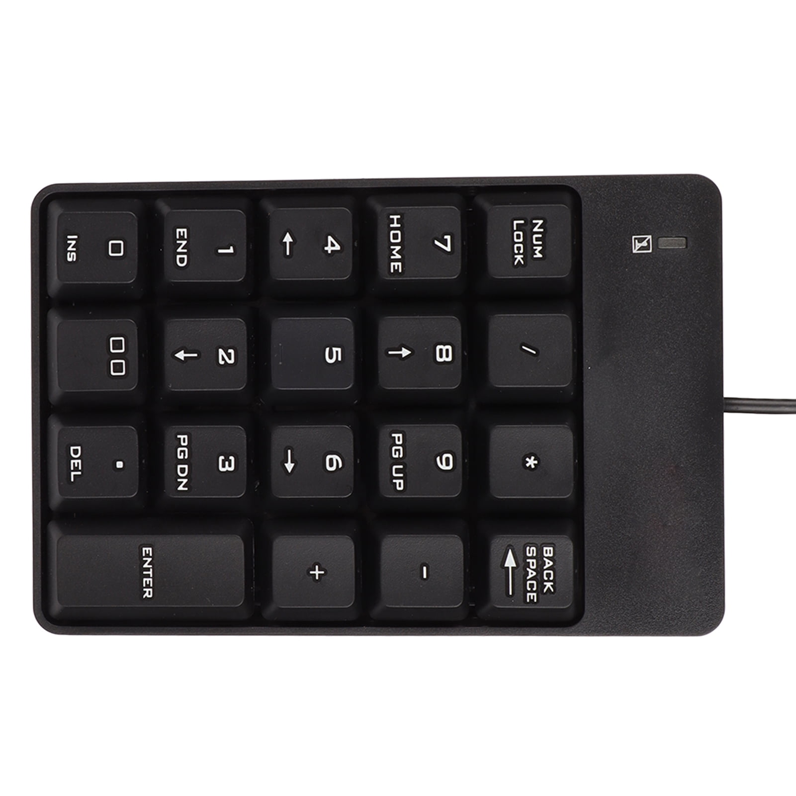 Teclado numerico USB teclado numerico con cable teclado numerico de 19 teclado para computadora portatil elaborado con cuidado Walmart en linea