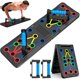 thumbnail image 1 of Soporte plegable para hacer flexiones para entrenamiento de fuerza portátil, equipo robusto y estable para los entrenamientos de gimnasio en casa de hombres y mujeres., 1 of 6