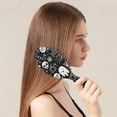 thumbnail image 2 of Halloween Doodle Elements Hair Brush,Girls Detangling Hair Brush,Glide Through Tangles with Ease for Wet & Dry Hair,8.8"X2.8", 2 of 7