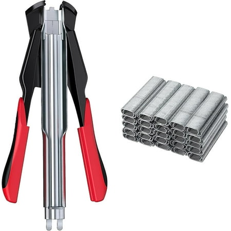

Automatic Wire Clip Circlip Plier Fence Stapler With 2500pcs Galvanized C-type Rings For Fence Meshes And Nets Cages Macota