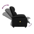 thumbnail image 5 of vidaXL Massage Chair Black Faux Leather, 5 of 10