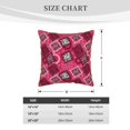 thumbnail image 4 of Haiem Geometry Print Velvet Soft Solid Decorative Square Throw Pillow Covers Set with Elegant Piping Christmas Cushion Case for Sofa Bedroom Car-16"x16", 4 of 8