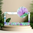 thumbnail image 2 of 1 Pcs Watercolor Flowers and Butterflies License Plate Frame,License Plate Cover for Car Decorative Parts,Aluminum License Plate Bracket Holder Rust-Proof for US Standard Car, 2 of 8