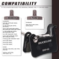 thumbnail image 2 of Bike Disc Brake Pads BUCKLOS BRP-02 2 Pair 4 Pair Bicycle Disk Brake Pads Steel metal back plate Resin Creamic Semi-Metallic for Zoom/Shimano Deore XT XTR LX SLX MTB/Road, 2 of 6