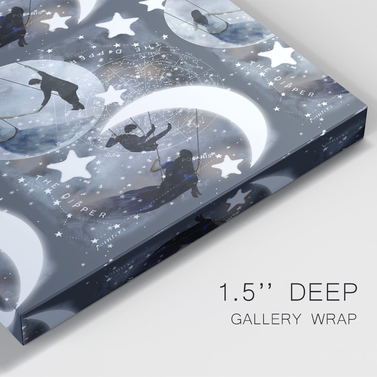 Celestial Love Collection E Premium Gallery Wrapped Canvas - Ready to Hang