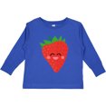 thumbnail image 3 of Inktastic Strawberry Kawaii Boys or Girls Long Sleeve Toddler T-Shirt, 3 of 5