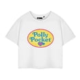 thumbnail image 1 of Polly Pocket Womens Retro Logo Crop T-Shirt, 1 of 6