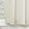 thumbnail image 3 of Archaeo Cotton Blend Button Tab Top Cafe Curtain Valance, 54"x14", Cream, 3 of 5