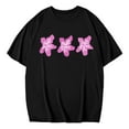thumbnail image 4 of Womens T Shirts Beach Oversized Graphic Vintage Baggy Summer Vacation Tees Women's Tops Black L, 4 of 4
